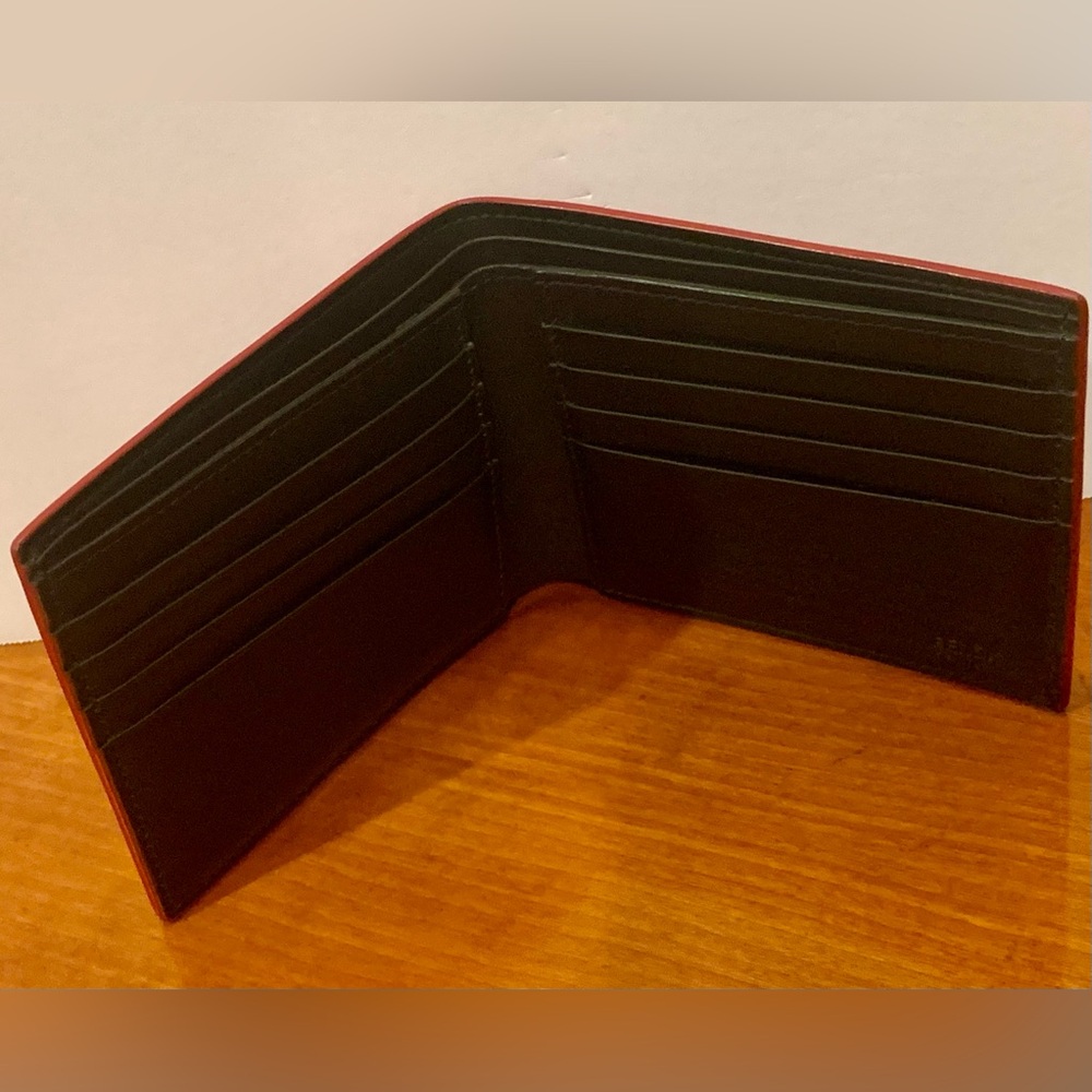 FENDI Red Leather Monster Wallet - Picture 5 of 6